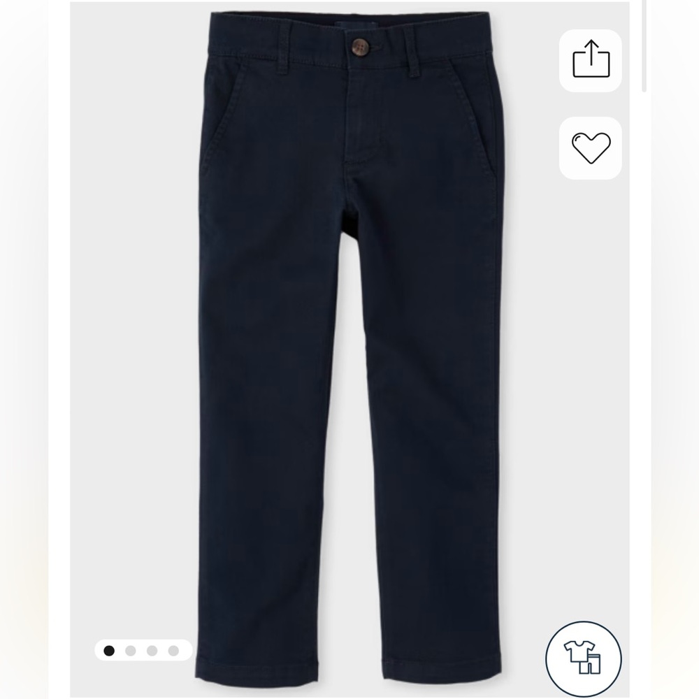 The Children's Place Black Skinny Chino Pants - Size 18 Slim